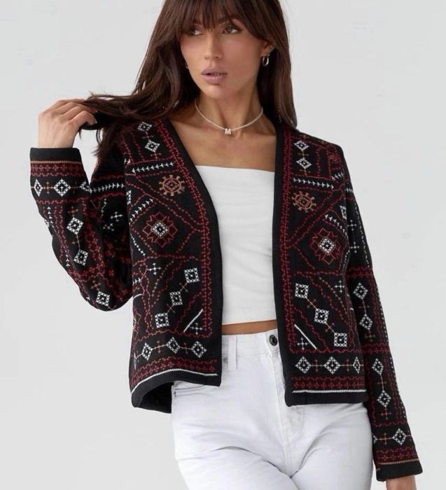 Жакет вишиванка, кашемір.