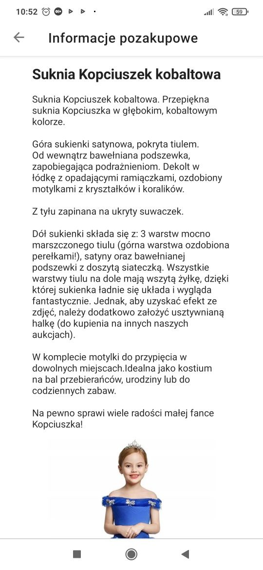 Sukienka na wesele/bal dla dziewczynki