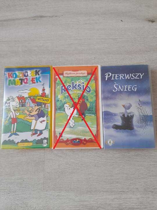 Kasety vhs bajki 8 szt. Zaczarowany ołówek, Krecik , Bolek i Lolek