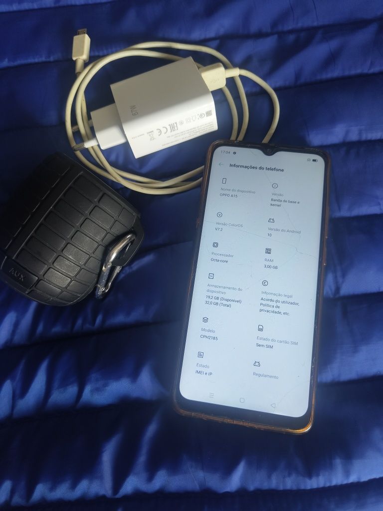 OPPO A15 com coluna Bluetooth e carregador rápido | Tudo em bom estado