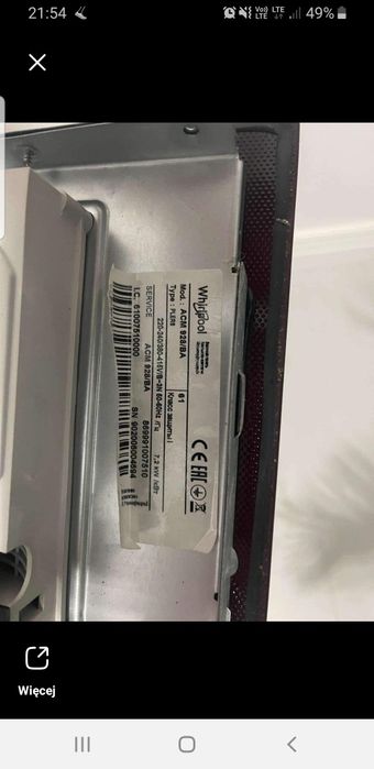Płyta indukcyjna Whirlpool pęknięte szkło