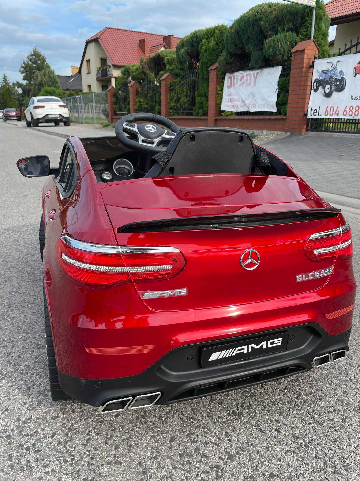 Samochód na Akumulator Mercedes GLC 63S Koła EVA USB Lakierowany 4×4