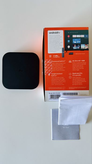Mi Box S (4K - Android TV) - Como Novo!