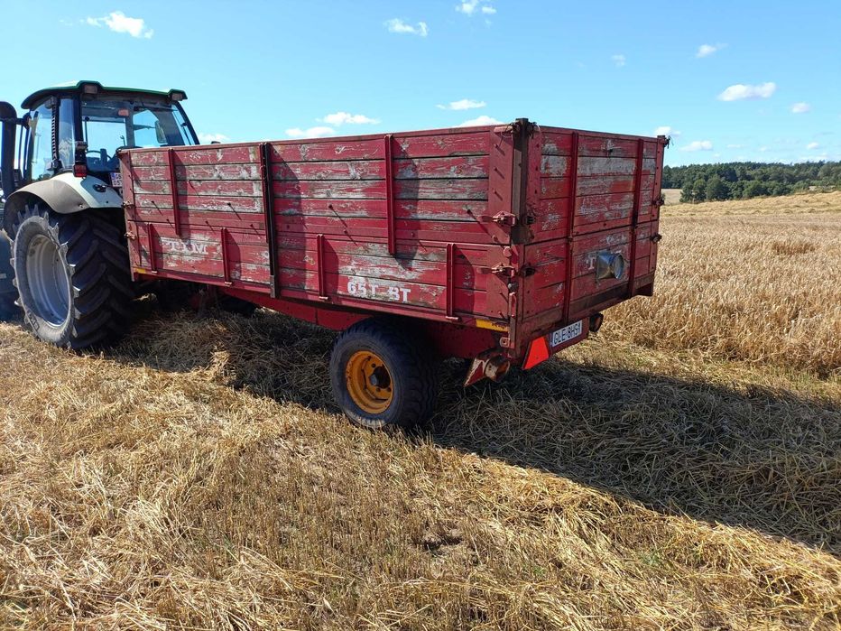 Wywrotka TIM 6,5 T -BT jednoosiowa przyczepa waja zarejestrowana !!!