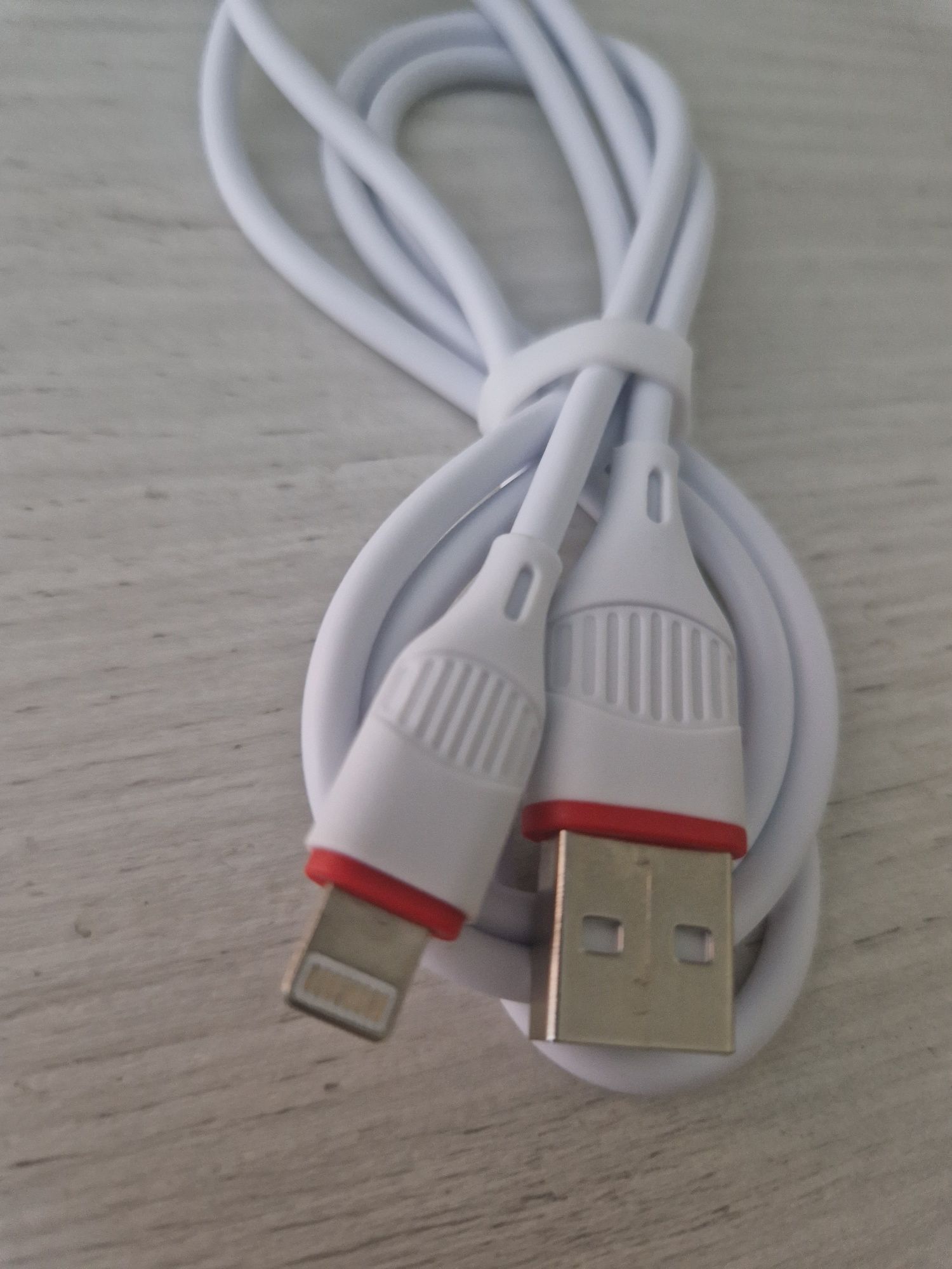 Borofone Kabel BX25 Powerful - USB na Lightning - 2,4A 1 metr biały