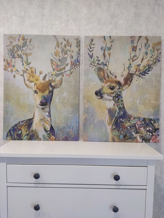 Obrazy jelenie Ikea