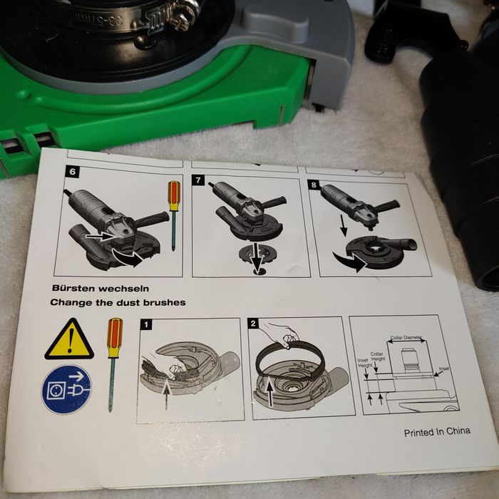 Osłona przeciwpyłowa do szlifierek