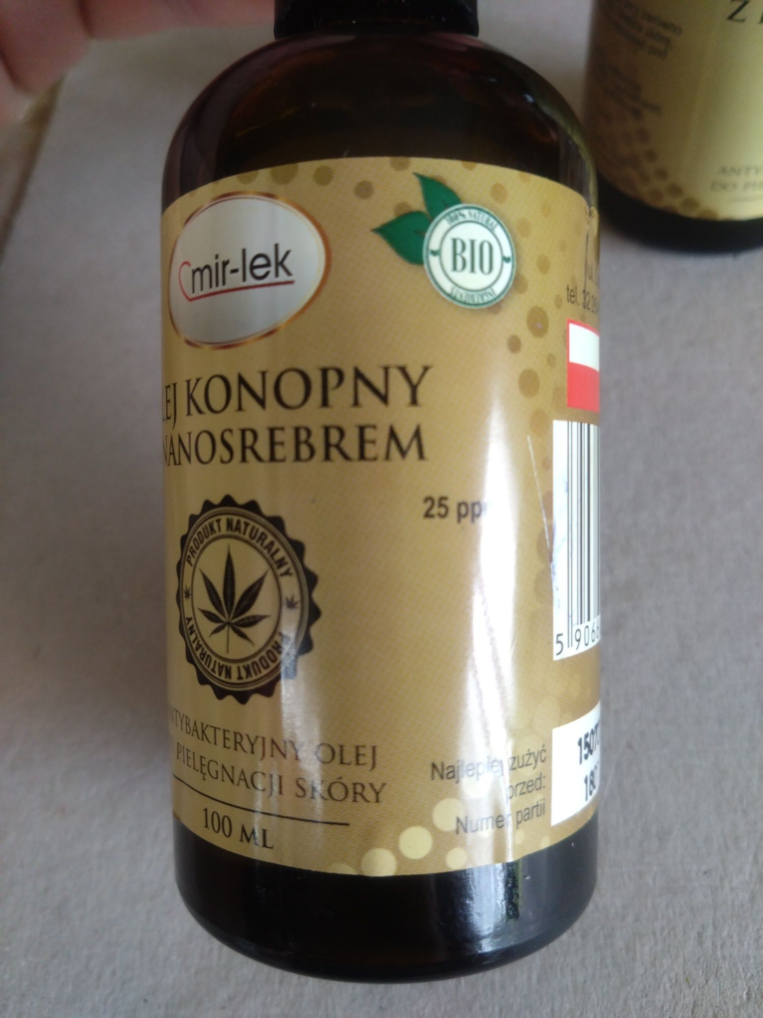 Olej Konopny z Nanosrebrem 100 ml Mir-Lek