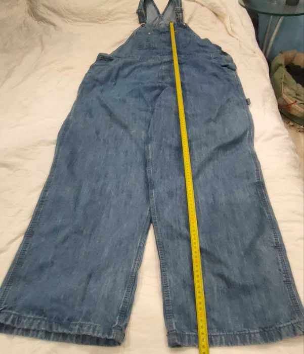 джинсовий комбінезон сraftsman синій. великий розмір 58+!