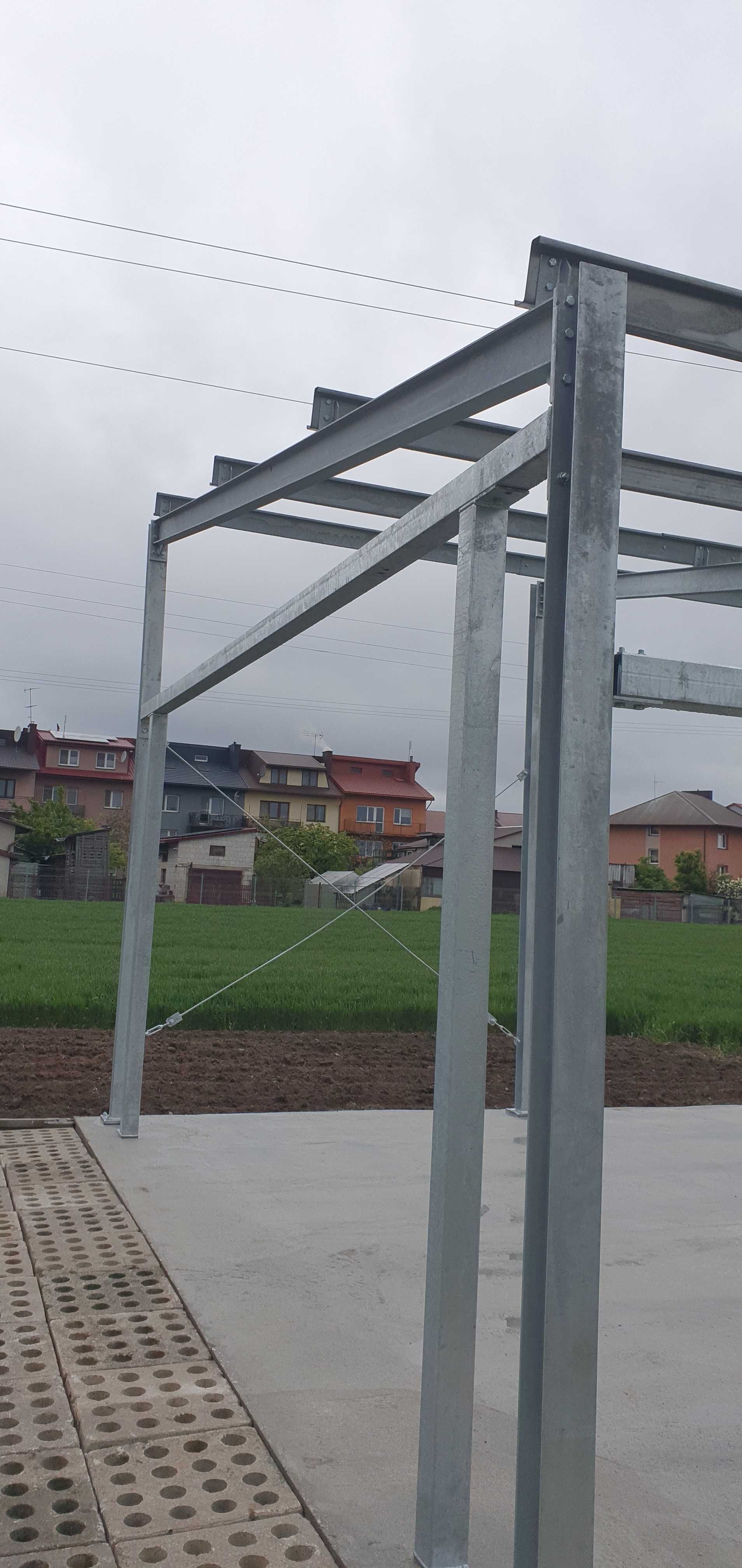 hala, wiata, warsztat, garaż, 72 m2, 6m x 12m, h= 3 i 4m, jednospadowy