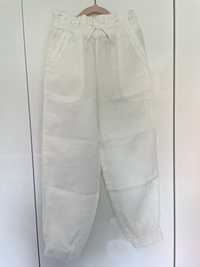 Zara spodnie lniane szerokie dziewczęce roz.128