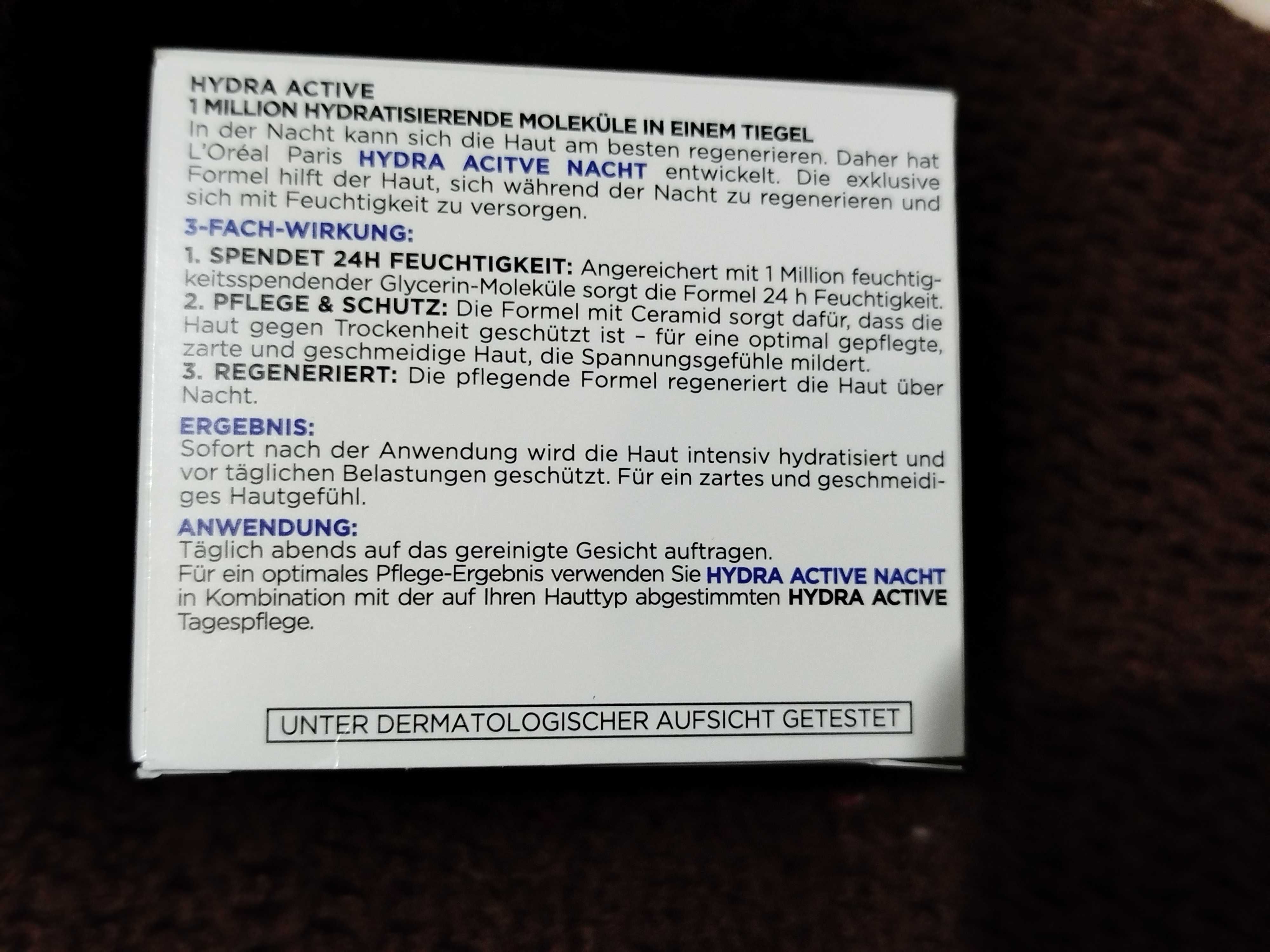 Крем для обличчя L'oreal Hydra Active, нічний. 50 мл. Новий.