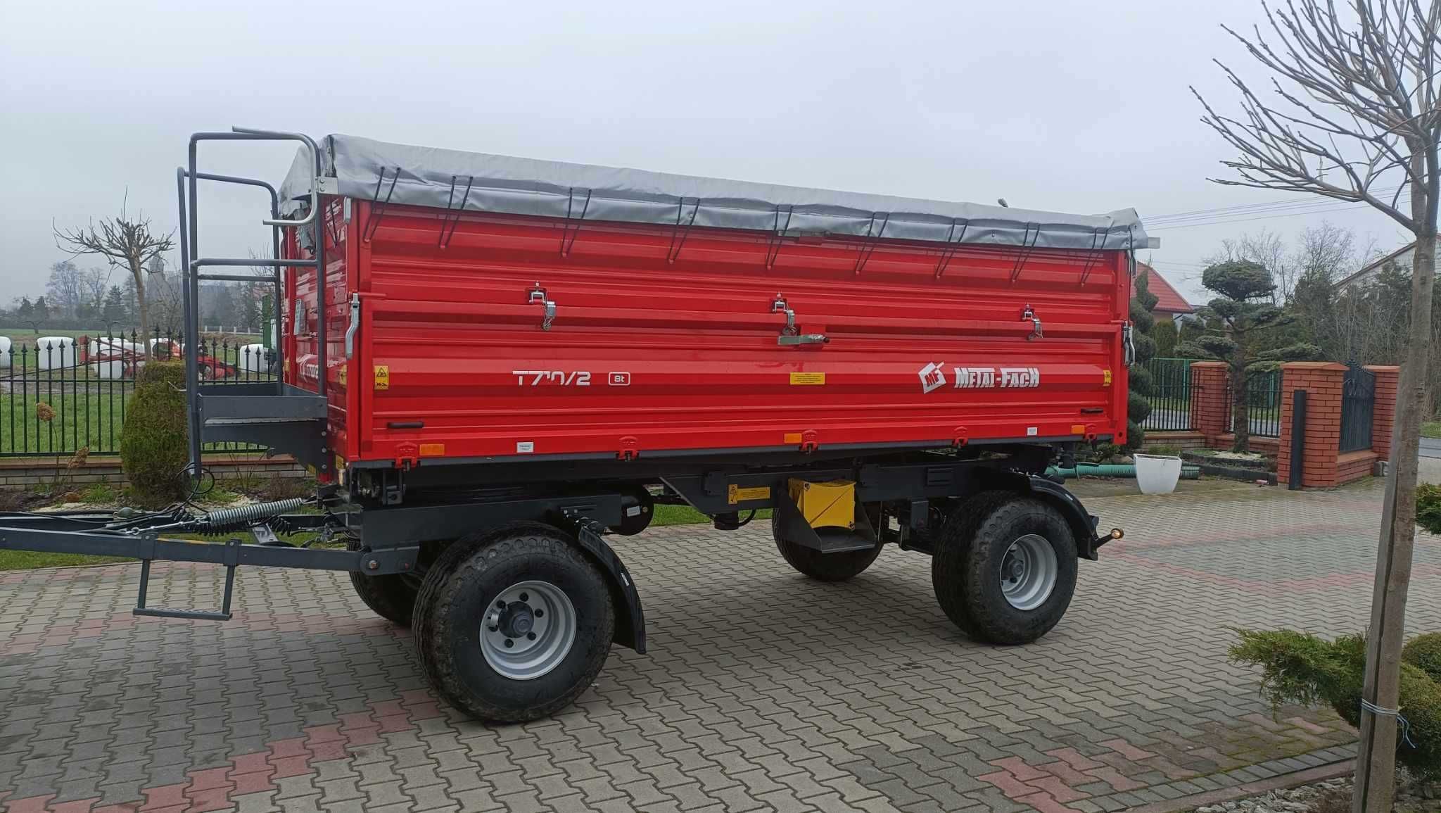 Przyczepa Metal Fach T710/2 prawie nowa 2023 rok 8 ton