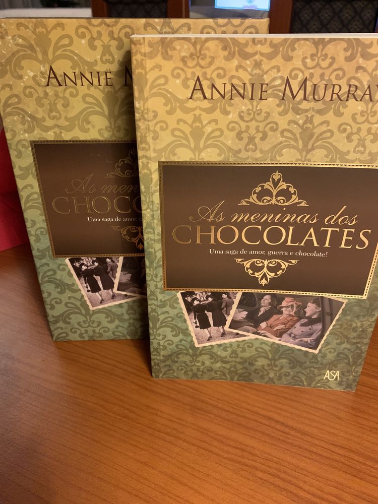 Livro As meninas dos Chocolates com caixa de oferta