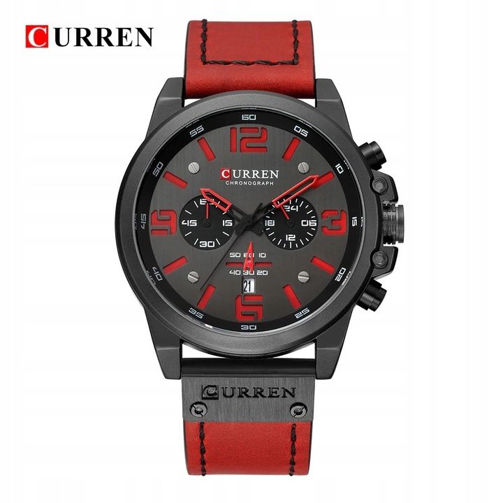 Zegarek Męski Curren Klasyczny Elegancki Chronograf Datownik 6 Kolorów