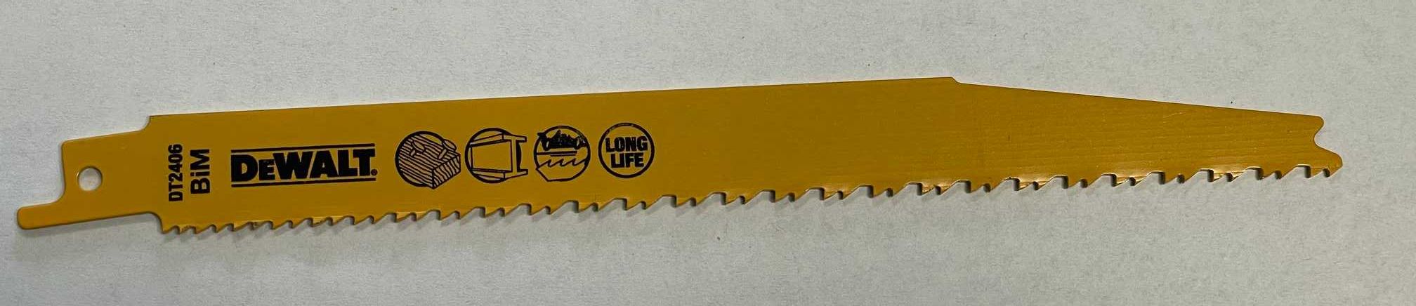 25 szt. Dewalt DT2490-QZ brzeszczoty 203mm do piły szablastej