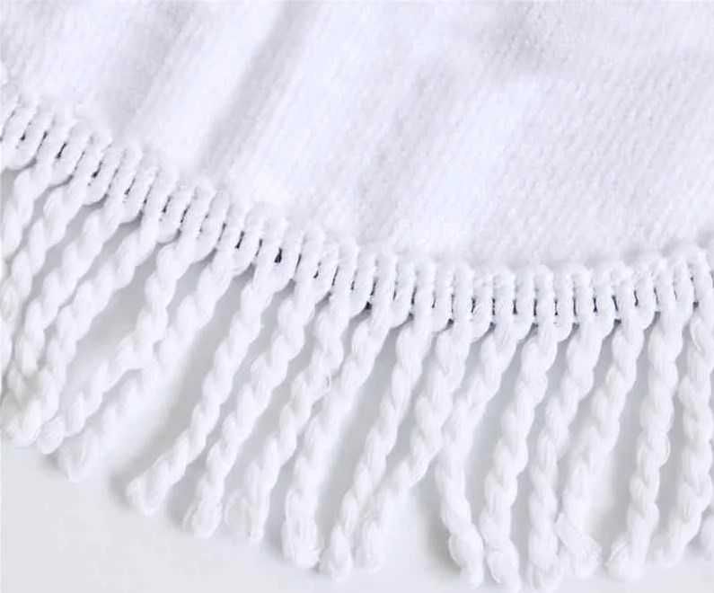 Детское полотенце-коврик, круглое "Русалка" 150 см микрофибра
