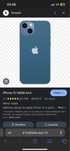 Iphone 13 com marcas de uso cor azul