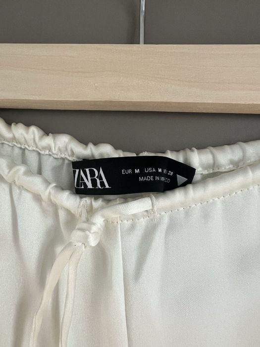Штани Zara кремового кольору