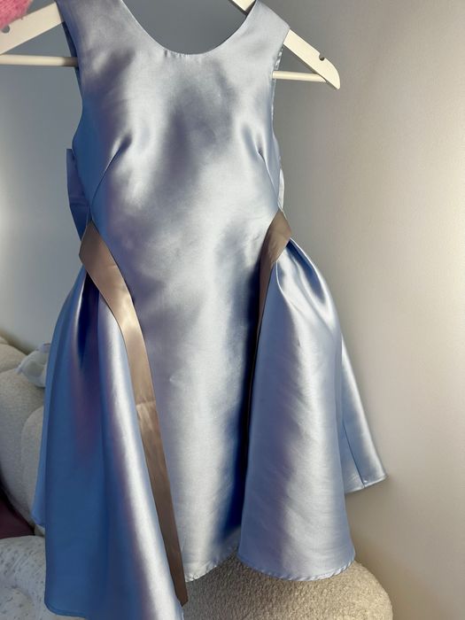 Сукня атласна Monsoon блакитна 122 р.