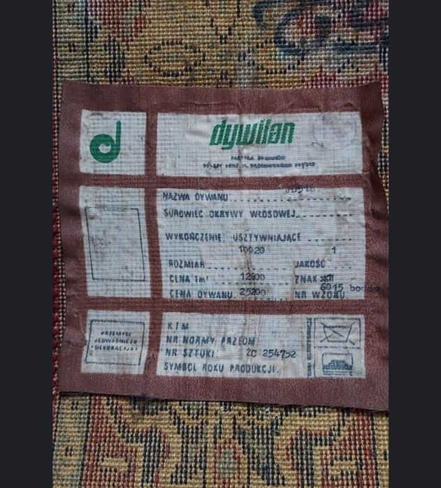 PRL Cepelia!!  gruby wyrazisty dywan/chodnik 100×200cm stan bdb