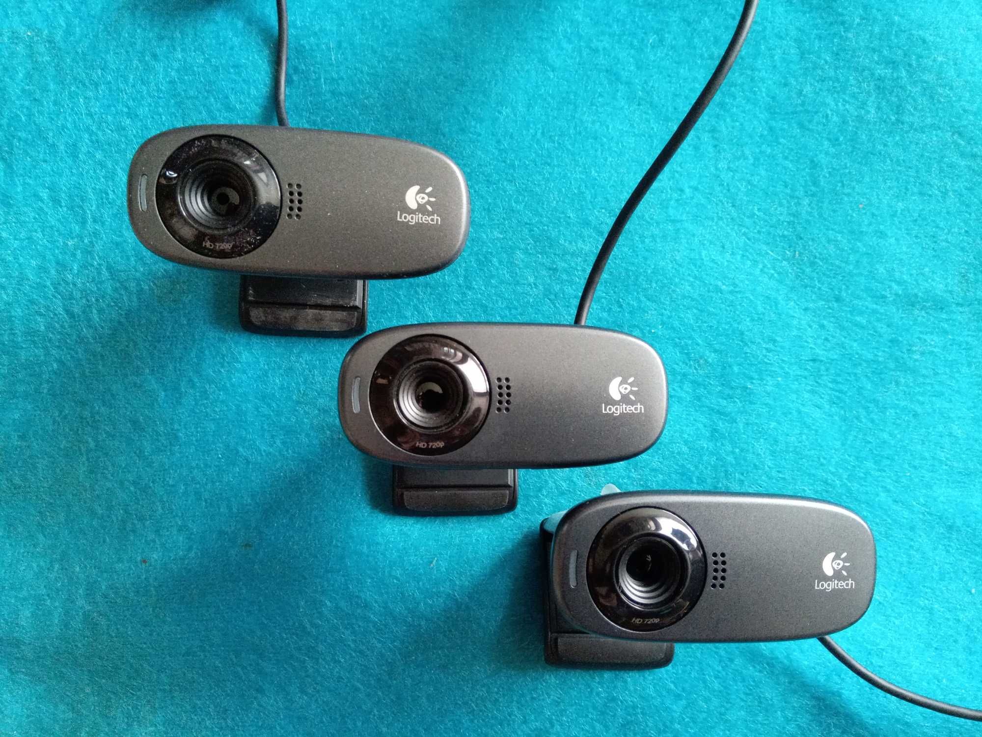Фирменная USB веб-камера Logitech C310 с креплением и микрофоном