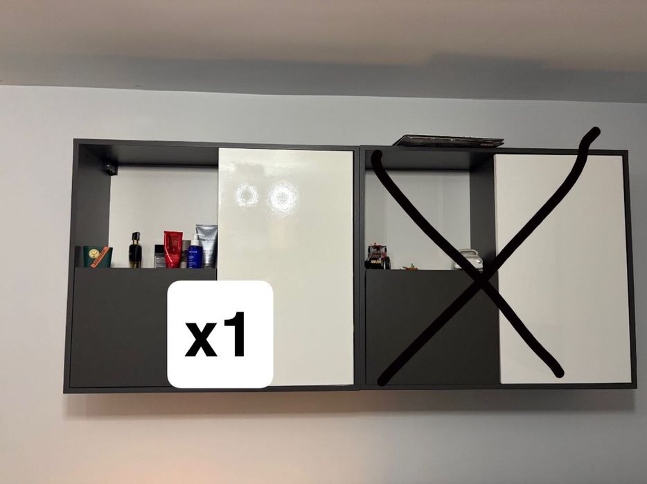 meble zestaw szafa, x2 półki, regał