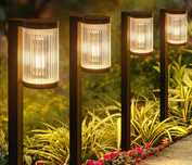 Lampa Ogrodowa Solarna LED Stojąca 4 szt. - Czujnik, Wbijana, NOWOŚĆ