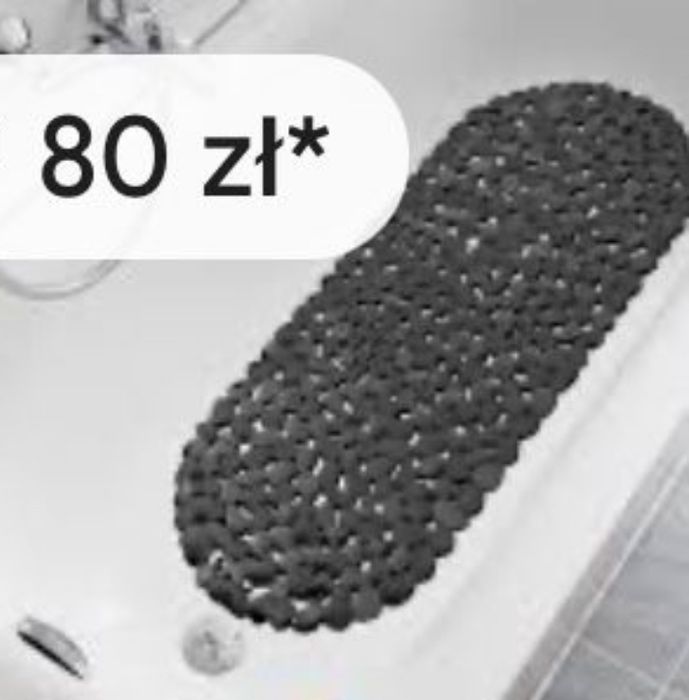 Mata do wanny z przyssawkami