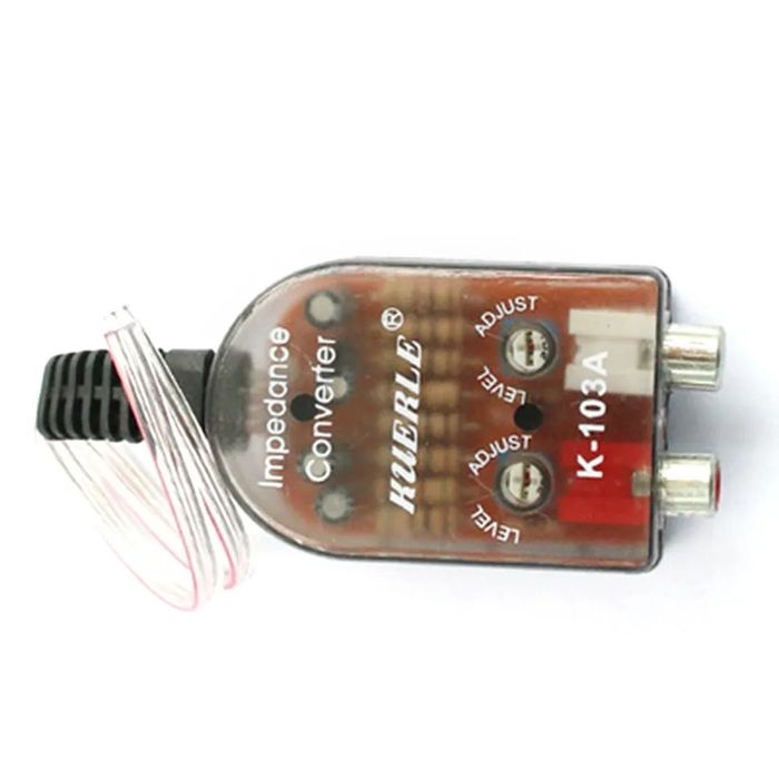 Преобразователь уровня аудио сигнала, высокого в низкий RCA для авто