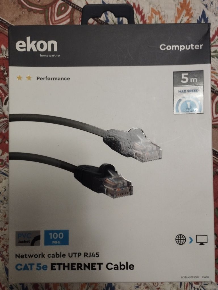 Мережевий кабель Ekon CAT 5e Ethernet UTP RJ45