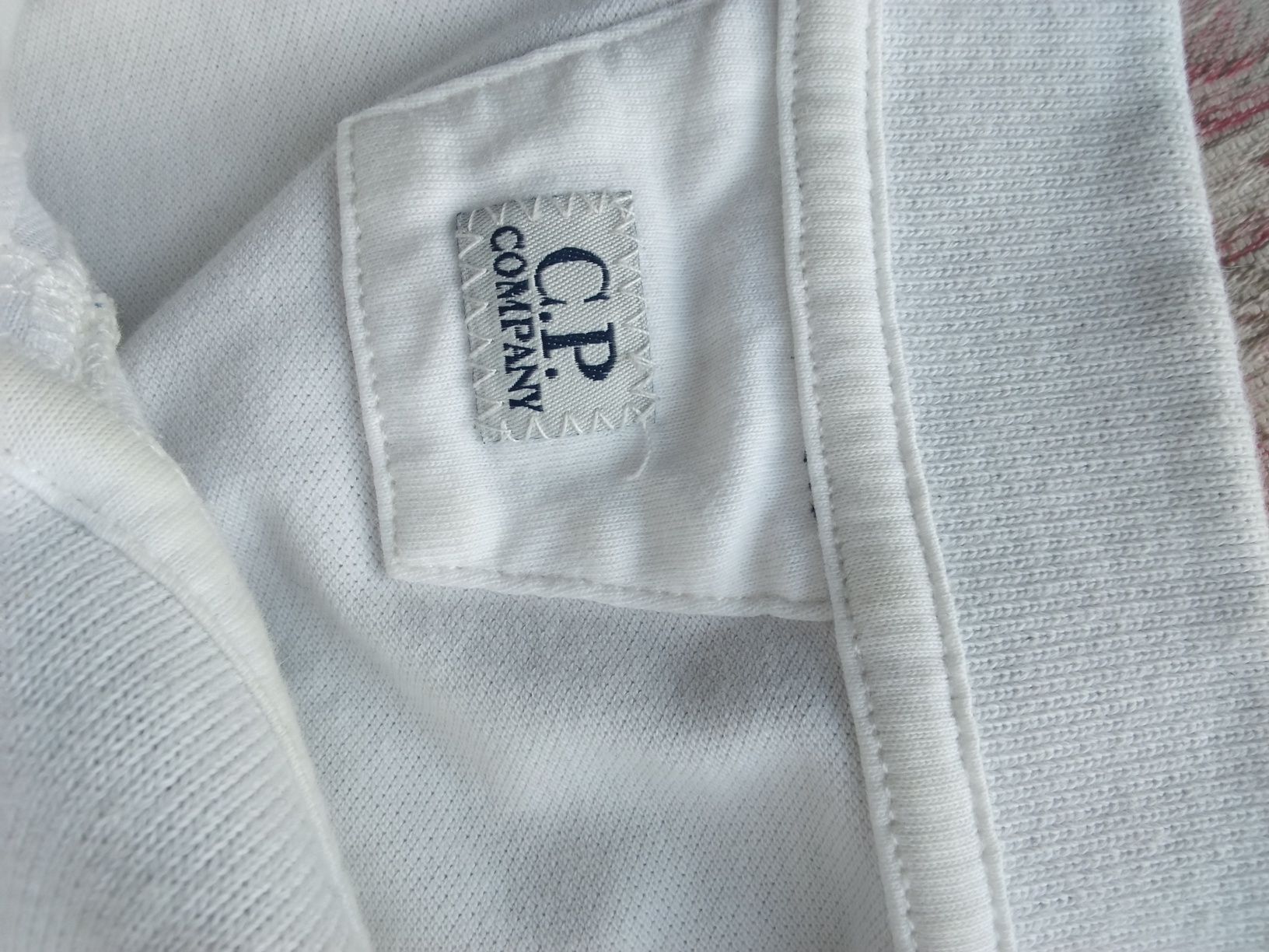 Biała koszulka polo C.P. Company