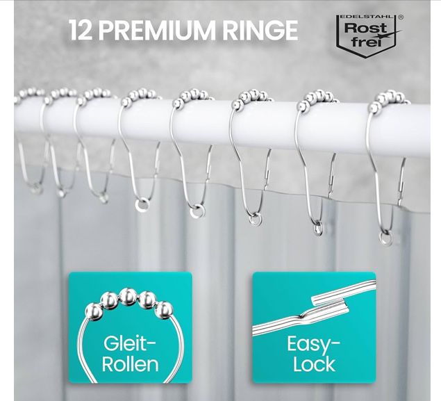 Drążek prysznicowy/wannowy LAAKFELD biały