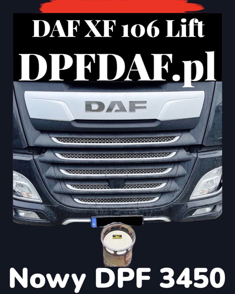 Nowy DPF DAF 106+ uszczelki Łomża
