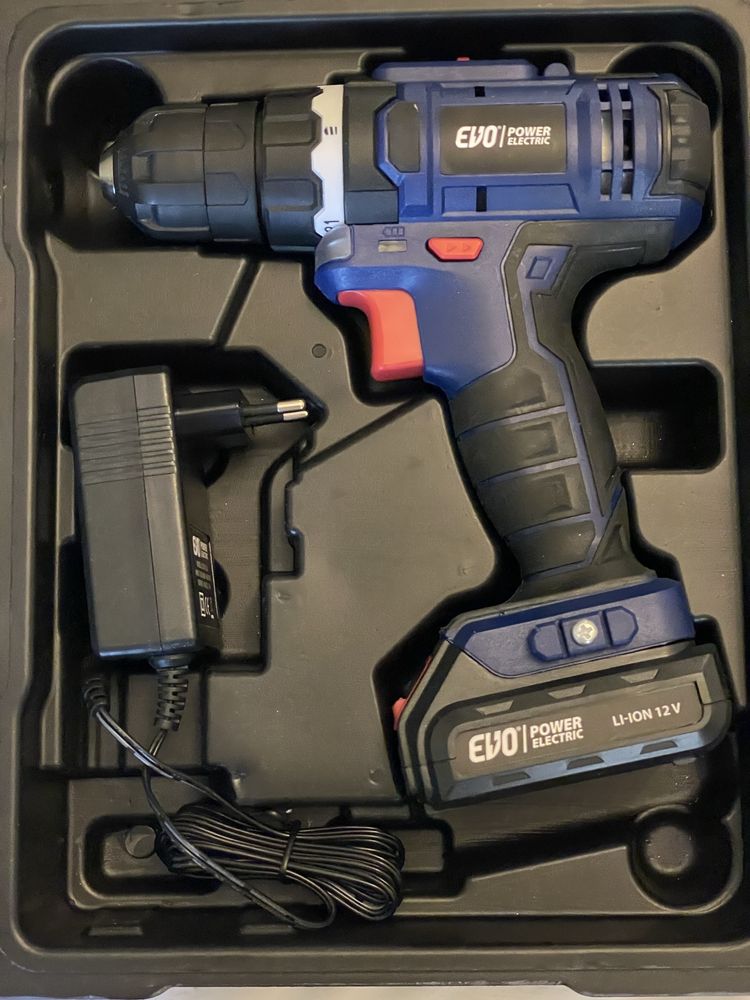 Шуруповерт аккумуляторный EVO power electric CD97-12/2-1 с 2 батареями