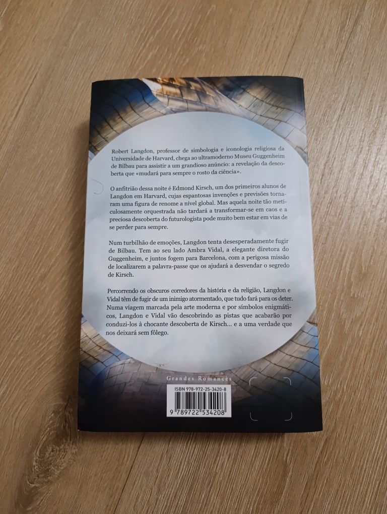 Livro A origem de Dan Brown