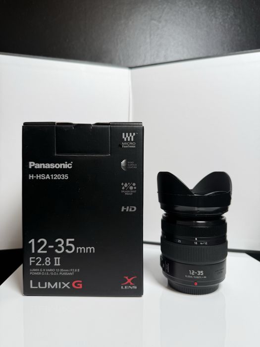 Obiektyw lumix 12-35 2.8 II m4/3 i 4 filtry