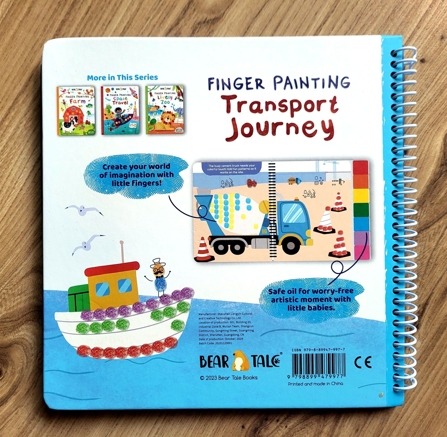 Finger Painting Transport Journey malowanie palcami fingerprint