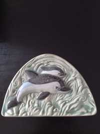 Ozdoba ceramiczna z delfinem
