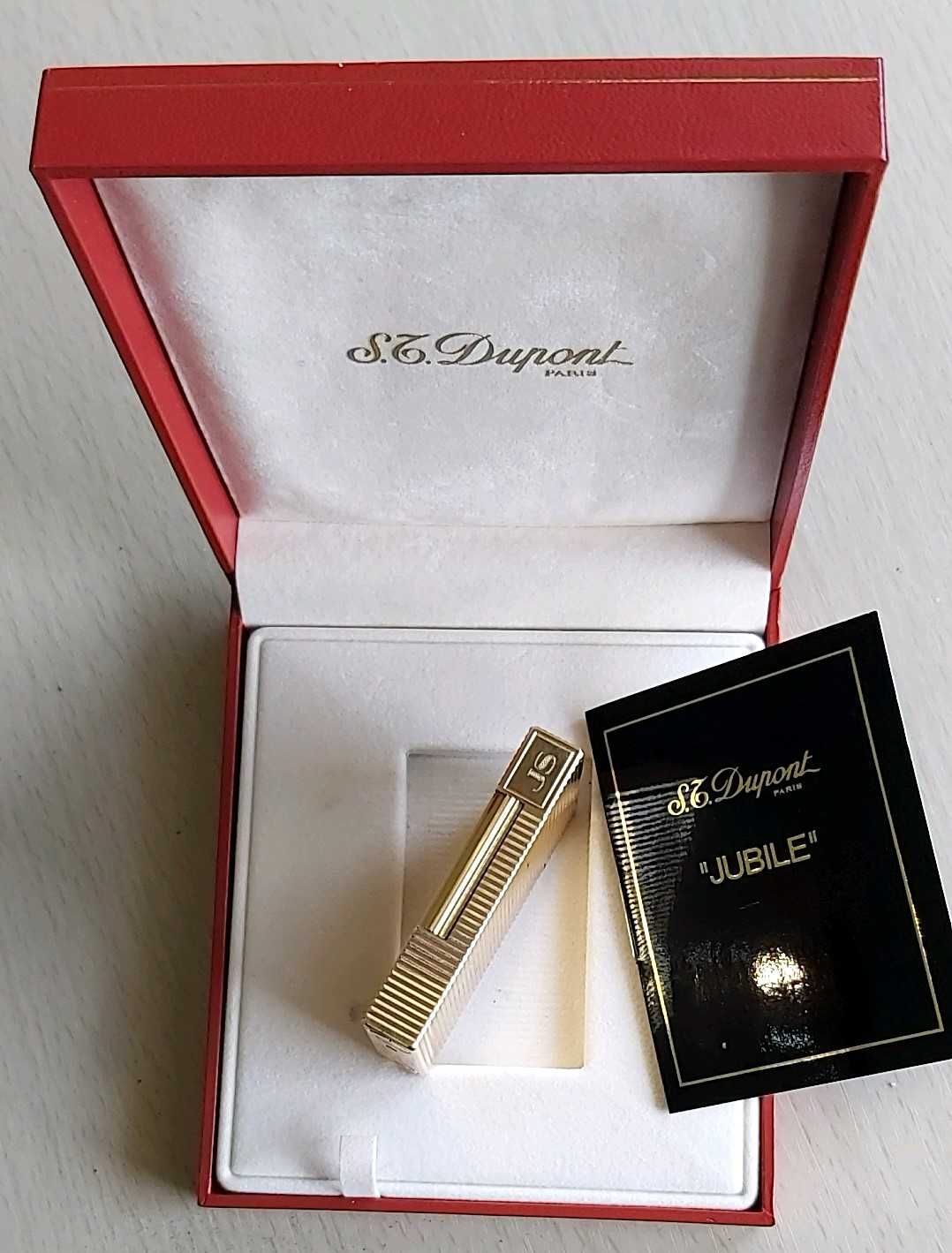 Isqueiro Dupont Paris, série limitada,  "JUBILE "ouro,  gás, personali