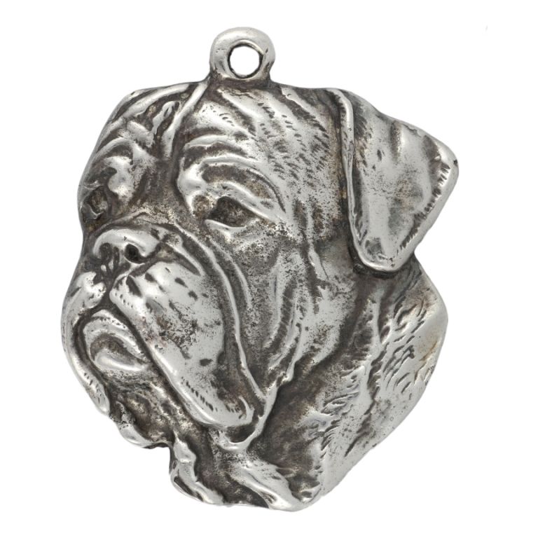 Dog z Bordeaux brelok posrebrzany Art-Dog