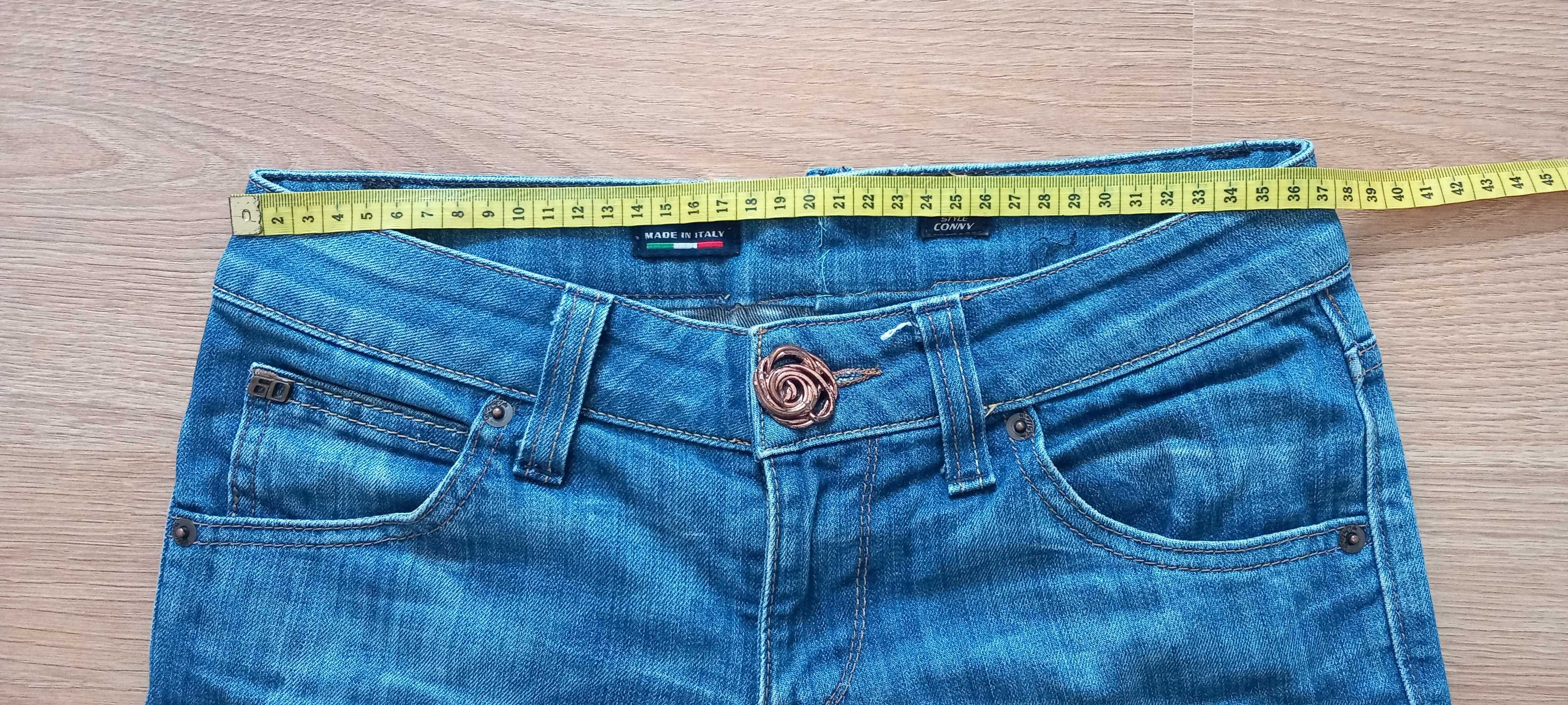 Calças de ganga wash bootcut botão original