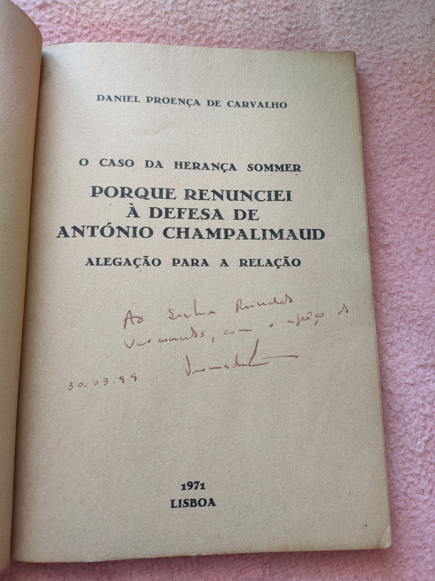 Porque renunciei à defesa de António Champalimaud