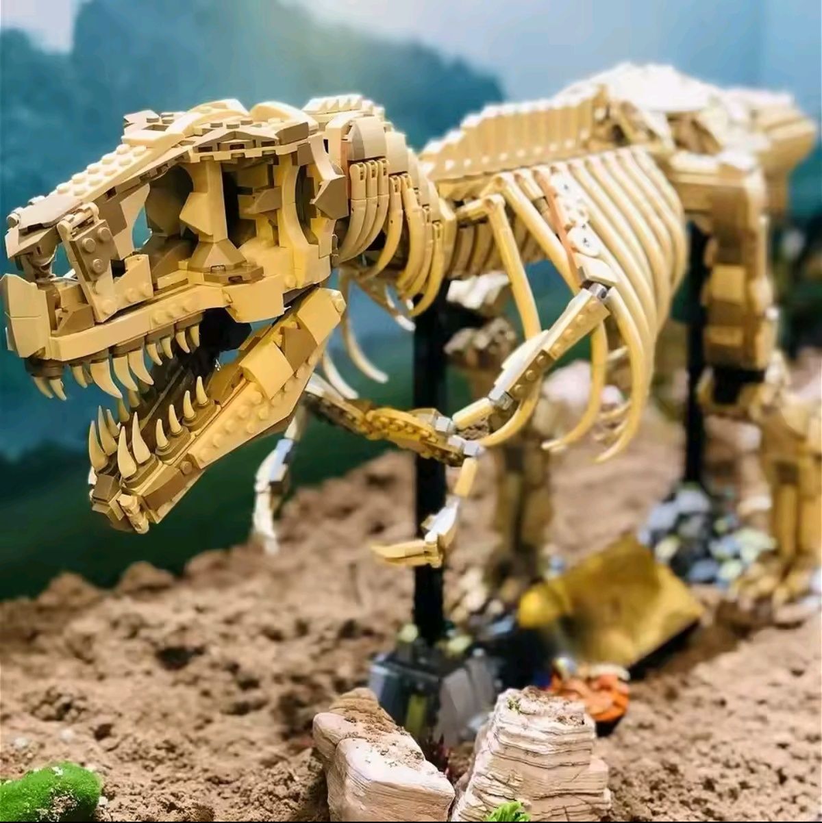 Klocki szkielet dinozaura Tyranozaur na wzór 76968 (nie LEGO)