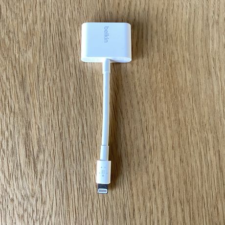 Przejściówka Belkin F8J212btWHT Apple Lightning - USB C / jack 3,5 mm