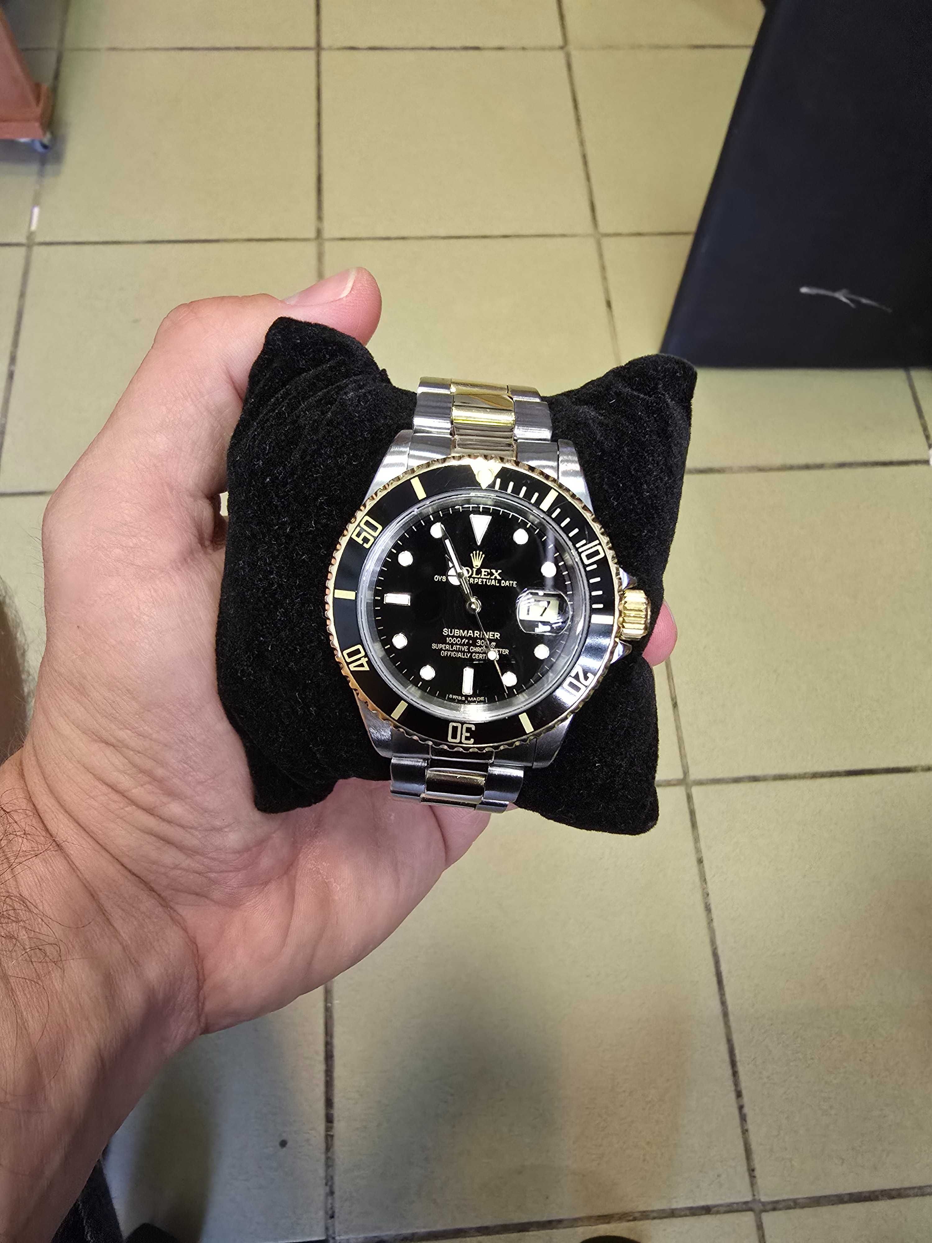 Piękny Rolex Submariner Date Ref. 16613 Black Dial Stal/Złoto 18k