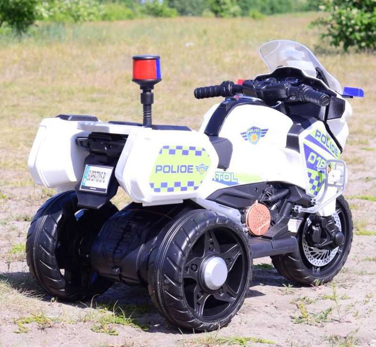 BAWIBUS.PL motor MOTOREK TRZYKOŁOWY na akumulator POLICYJNY dla dzieci