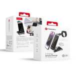 Ładowarka indukcyjna Forcell F-Energy 3w1 Simply Charge aluminiowa