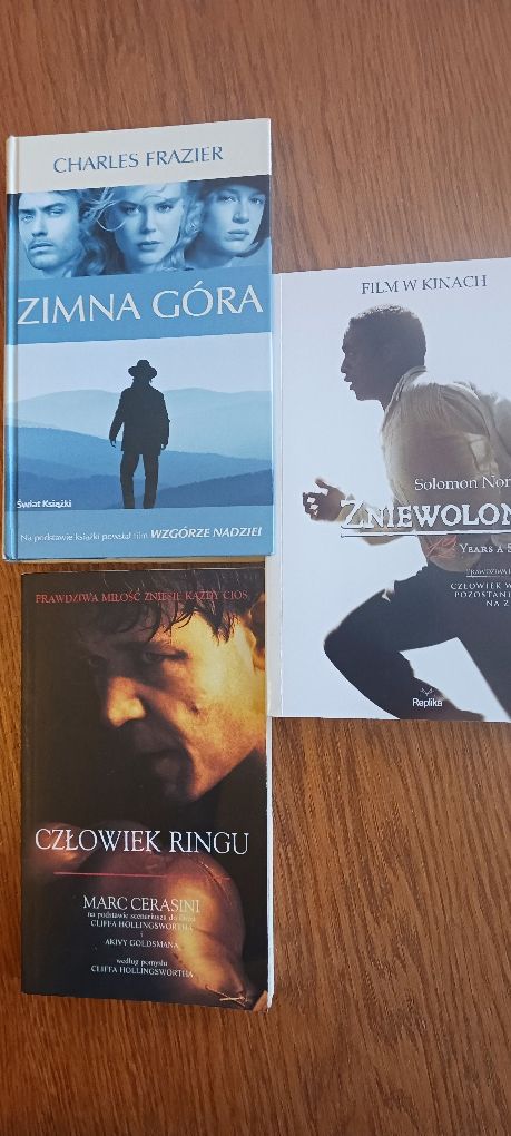 Sfilmowane Powieŝci.  Człowiek Ringu.  Zniewolony.  Zimna Góra. Świetn