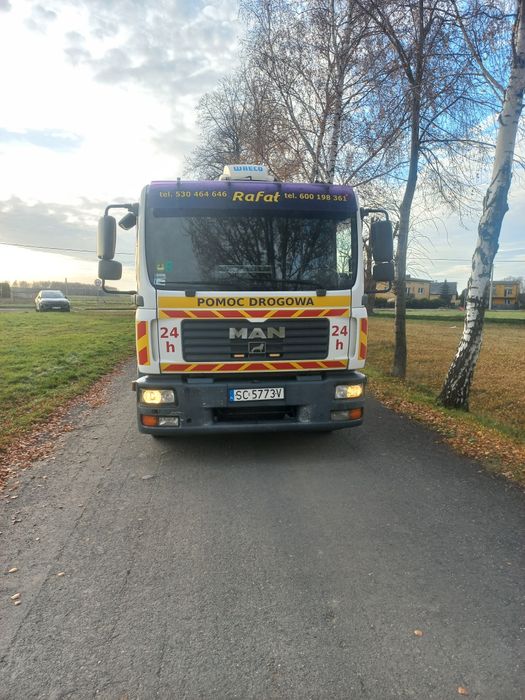 Man tgl 12.210 laweta, pomoc drogowa, najaz, autolaweta